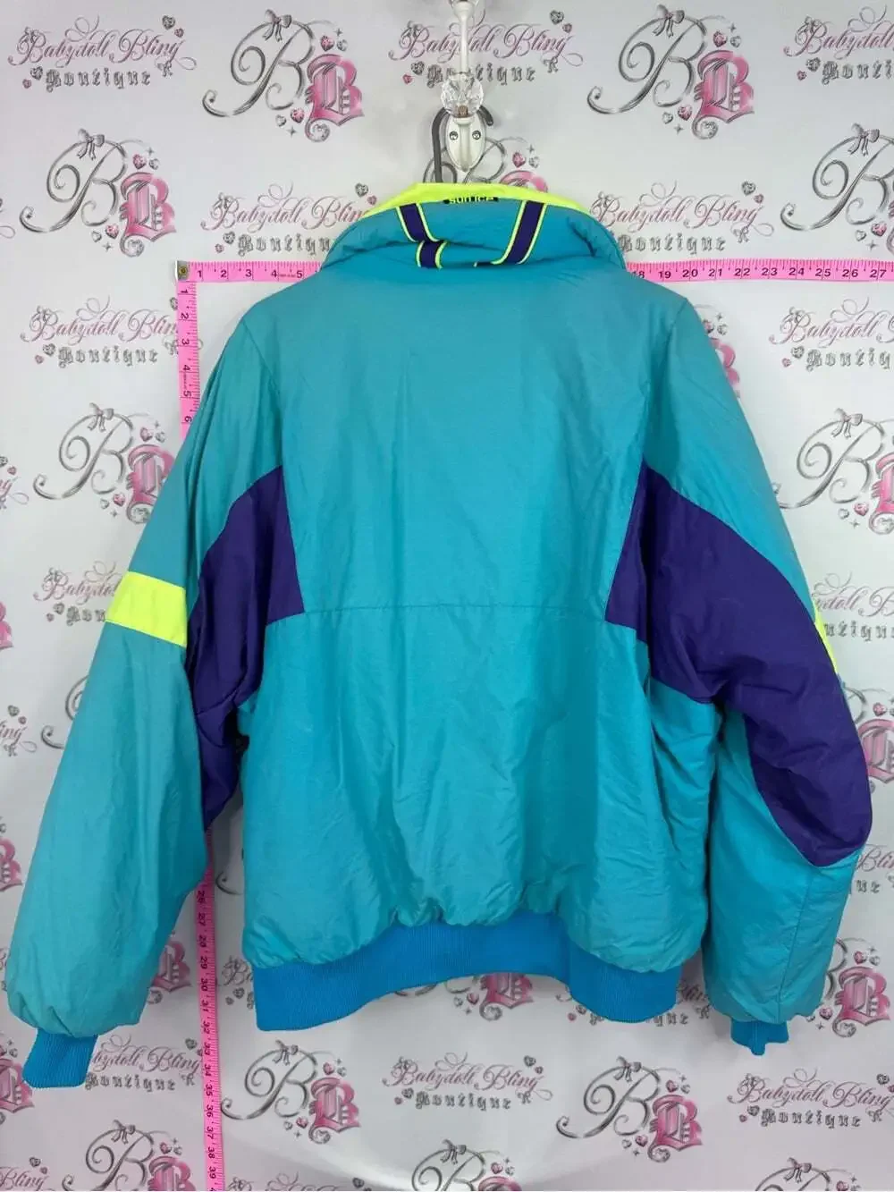 Sunice Teal, Purple & Neon Yellow Ski Jacket